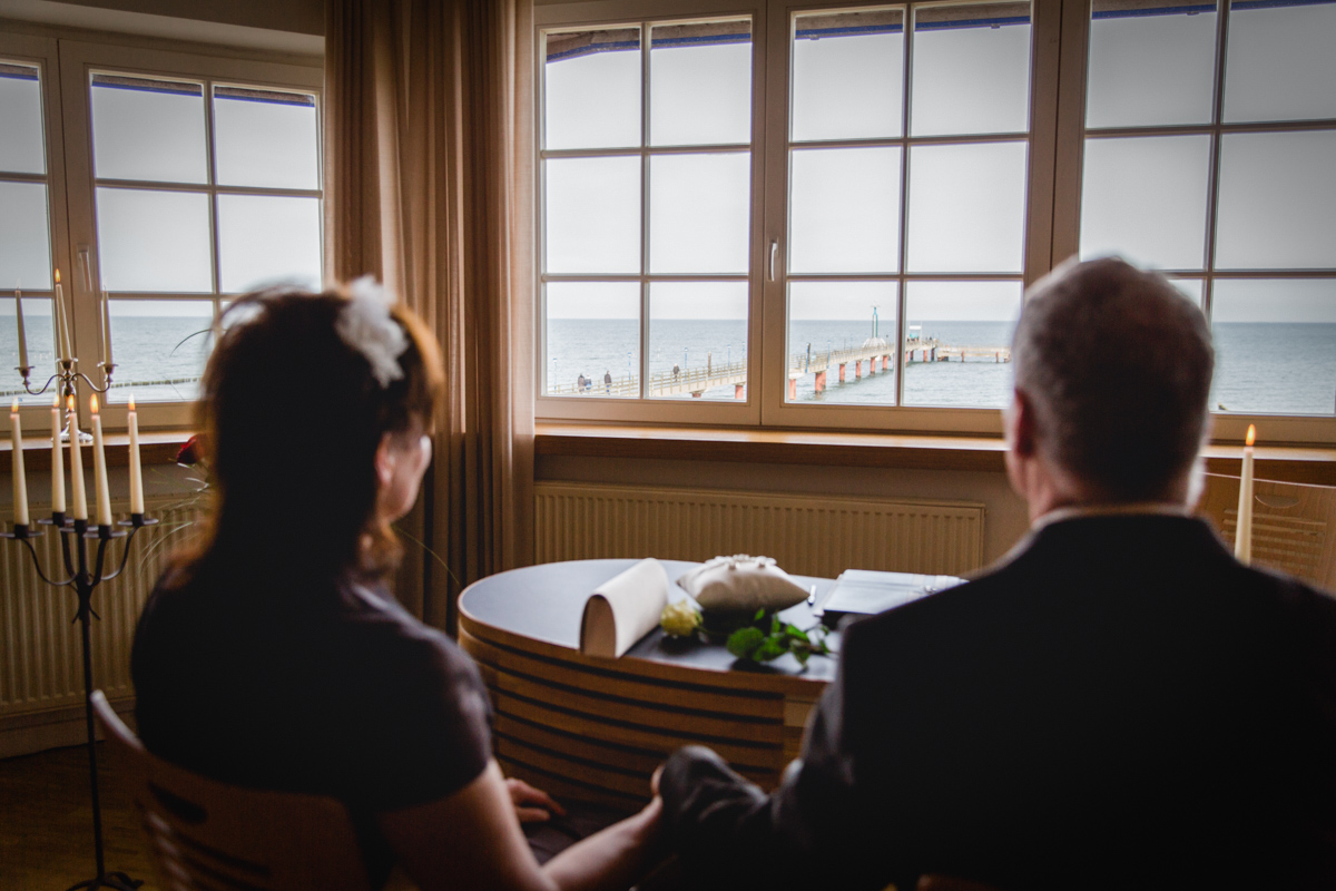 Ausblick aus dem Standesamt Zingst