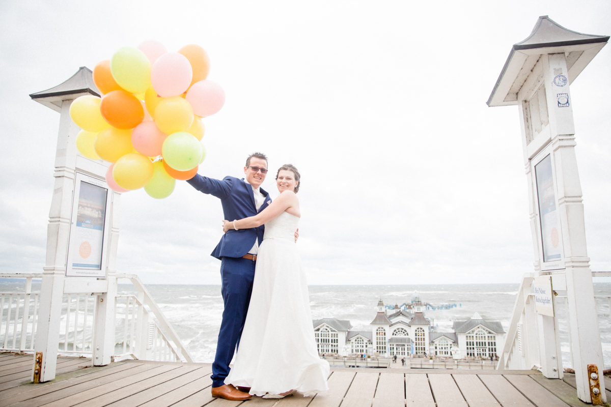 Paarshooting mit Luftballons