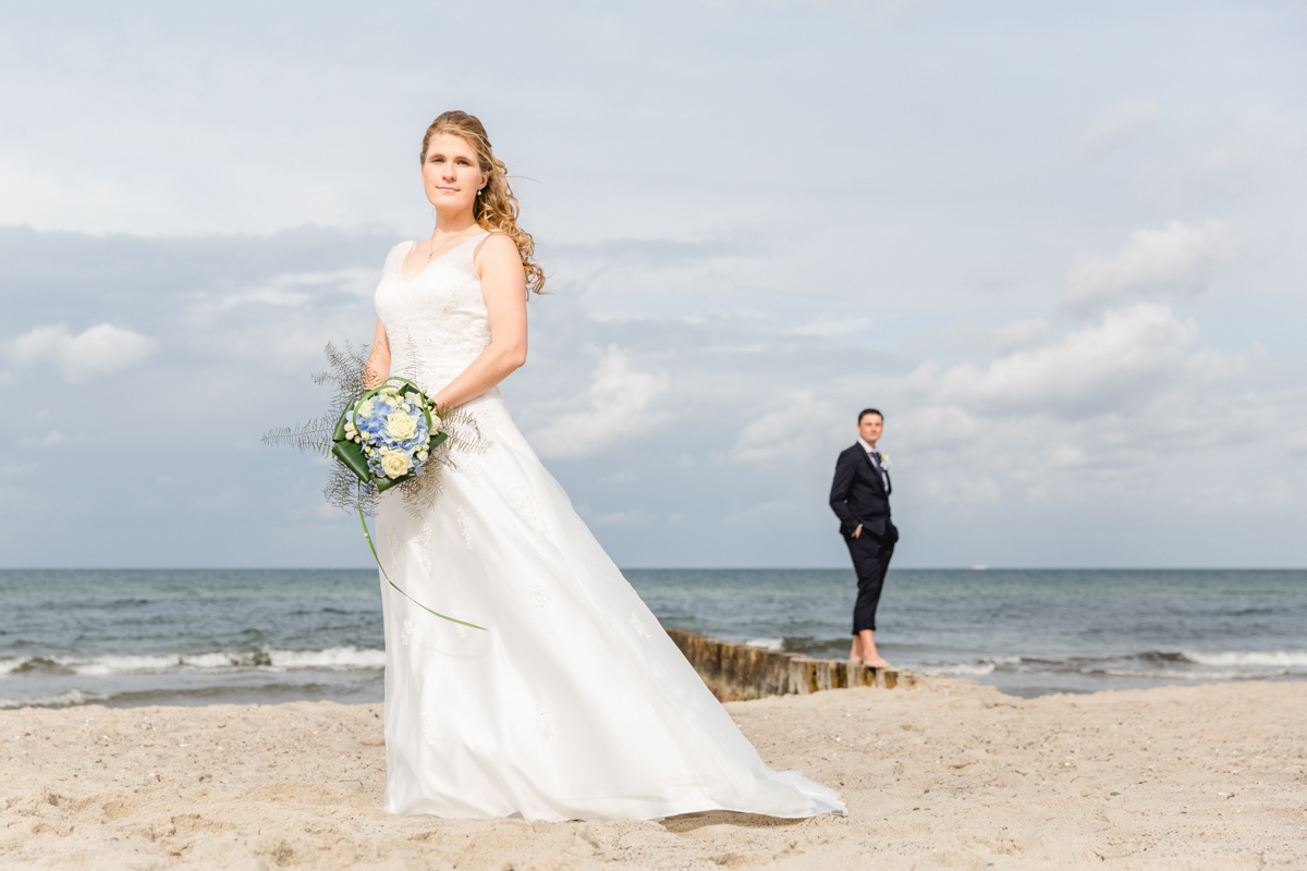 Tolle Hochzeitsfotos am Strand