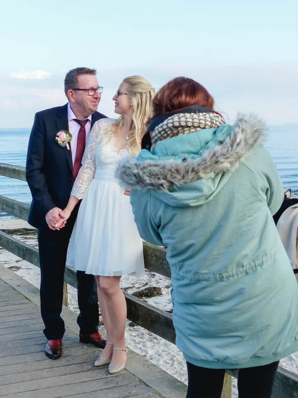 Hochzeitsfotografin bei der Arbeit