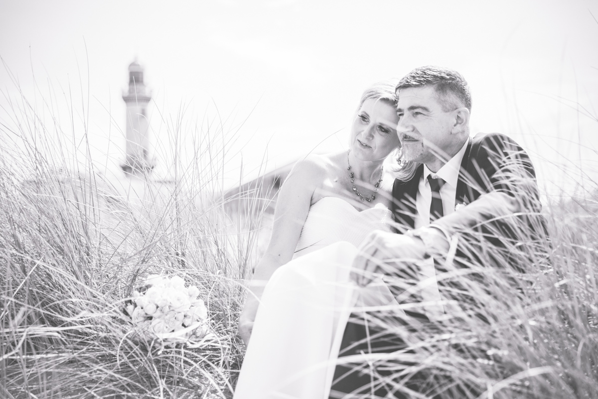 Hochzeitsfoto von einer Strandhochzeit.