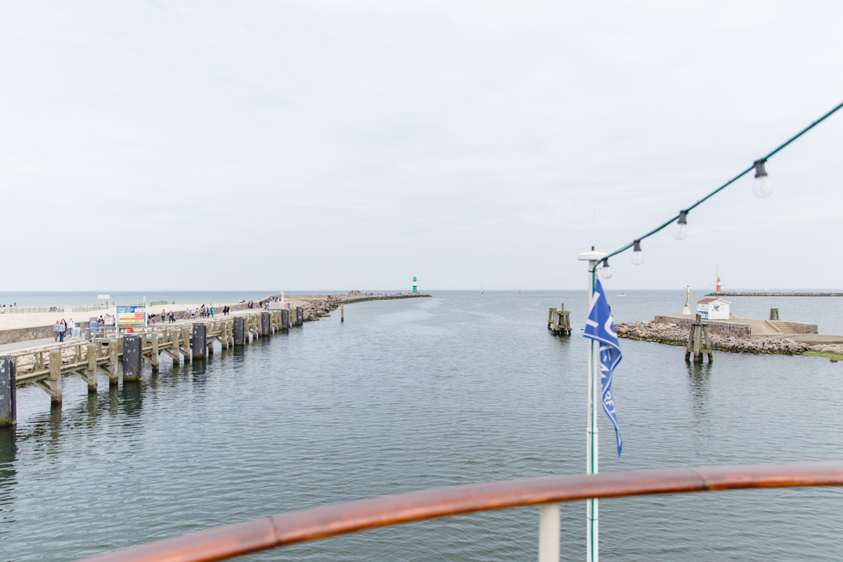 Der alte Strom von Warnemünde.