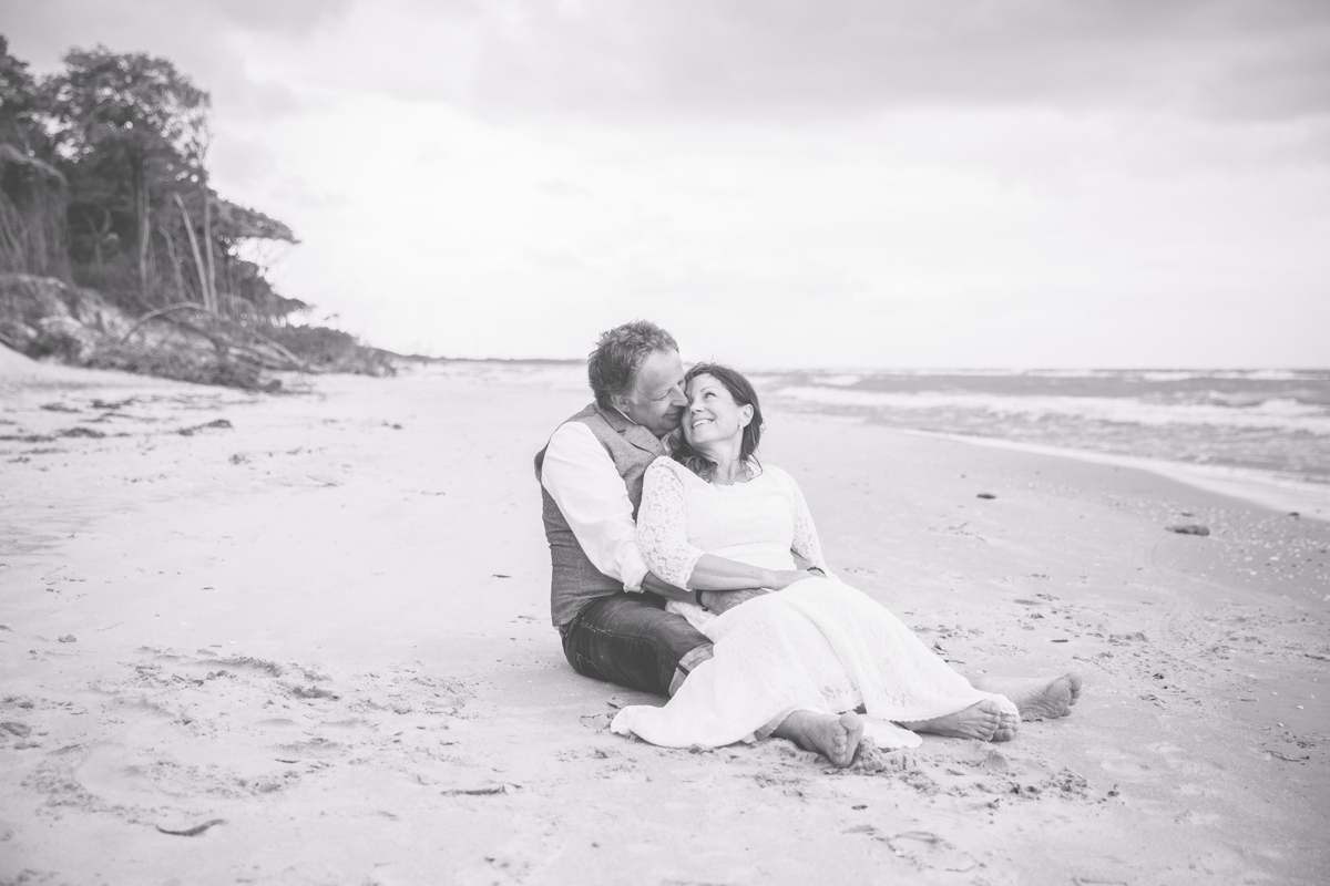 Intime Hochzeit am Meer.