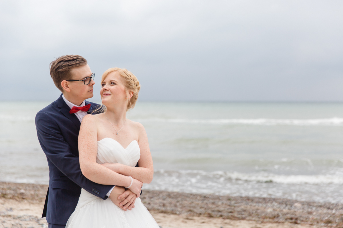 Brautpaarshooting am Strand.