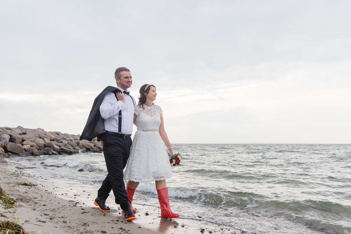 Hochzeitsfotoshooting an der Ostsee.