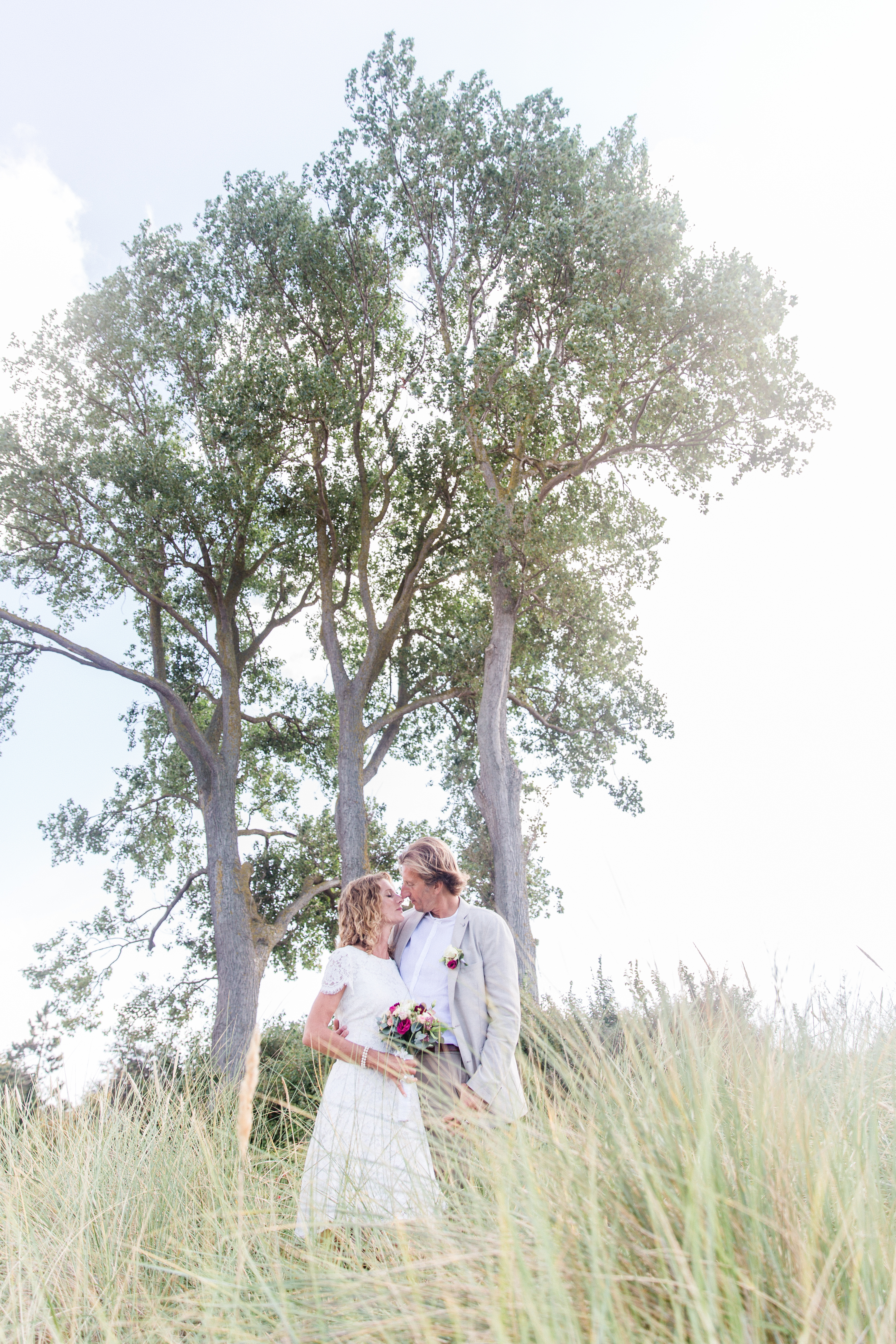 Brautpaarfotoshooting in der Düne.