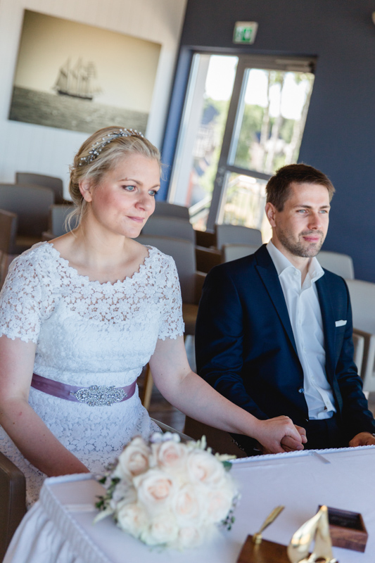 Heiraten in der Blauen Boje direkt am Meer.