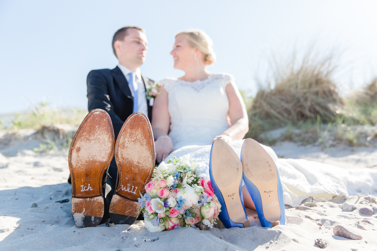 Paarshooting am Strand von heiligendamm.