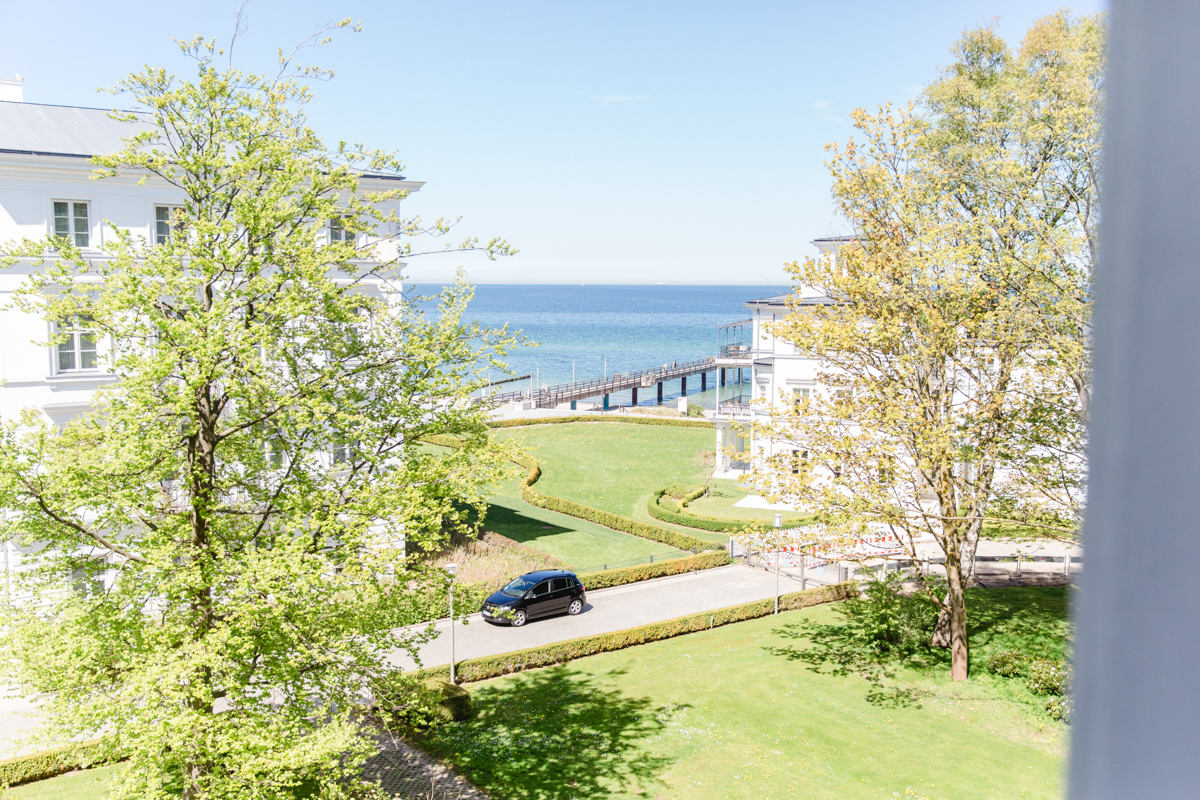 Aussicht aus dem Hotelzimmer im Grand Hotel Heiligendamm.