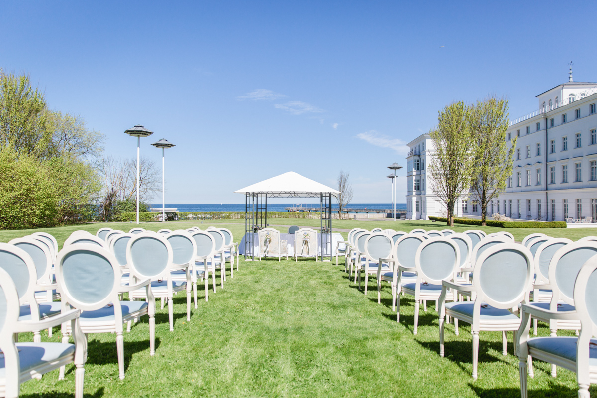 Trauung mit Meerblick im Grand Hotel in Heiligendamm.