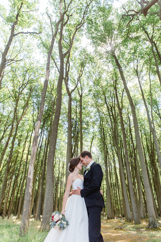 Fotoshooting mit einem Brautpaar im Gespensterwald.