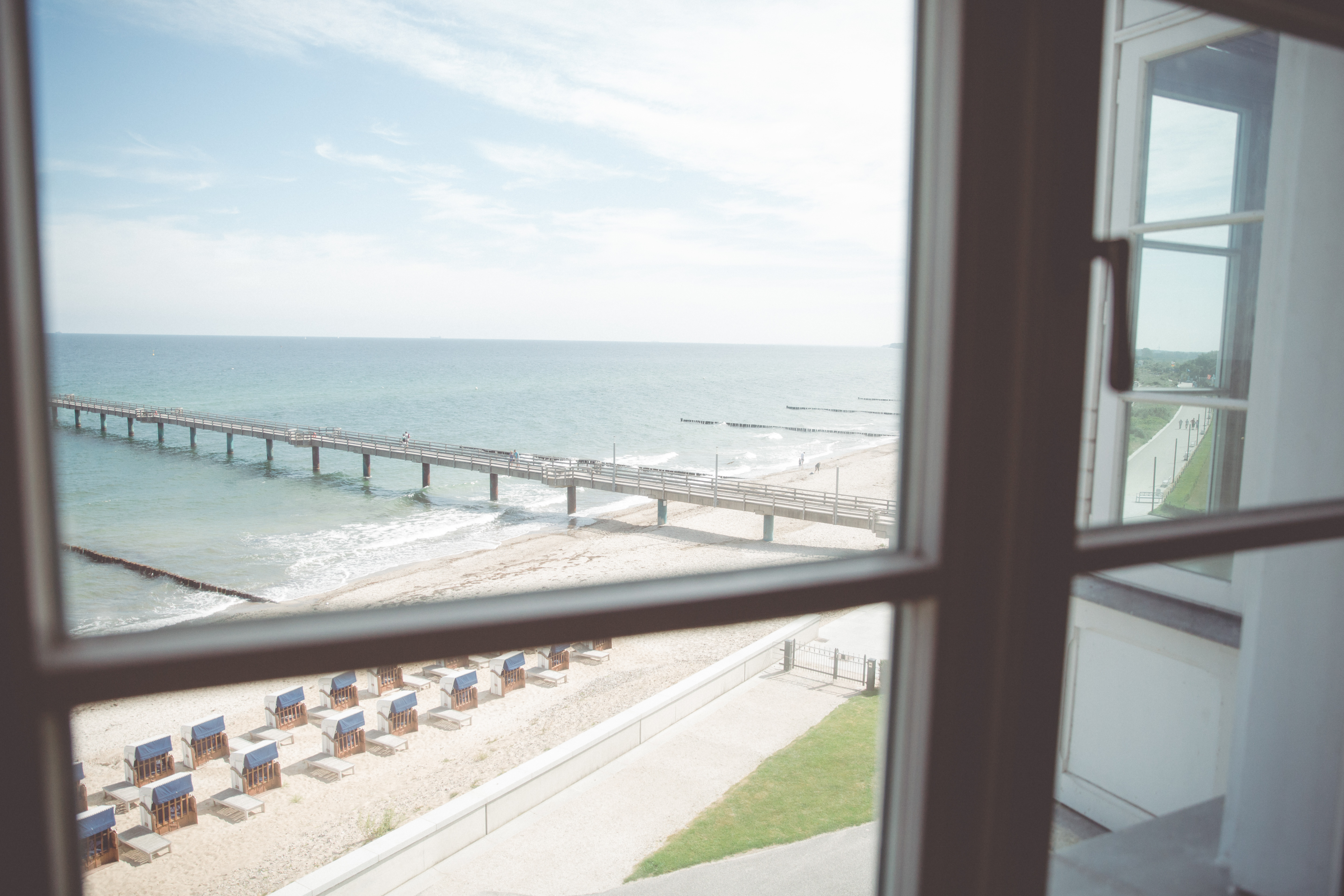 Ausblick aus dem Hotelzimmer im Heiligendamm.