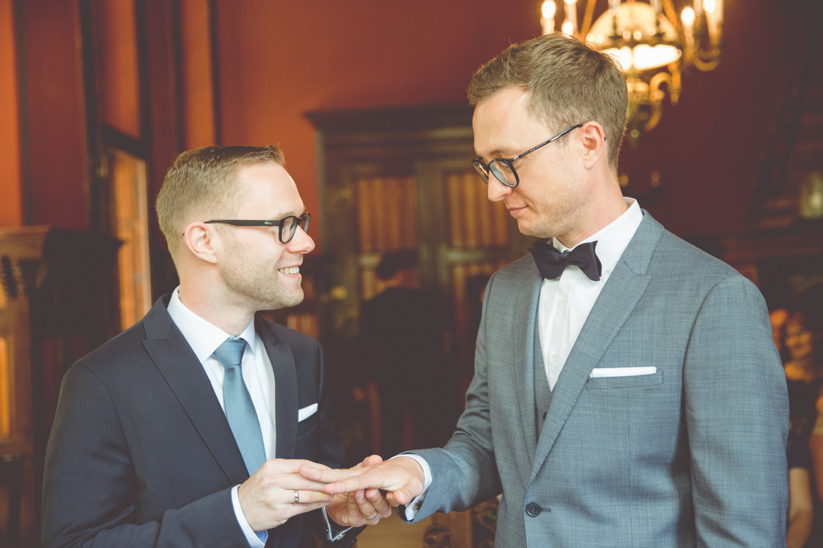 Hochzeit zweier Männer.