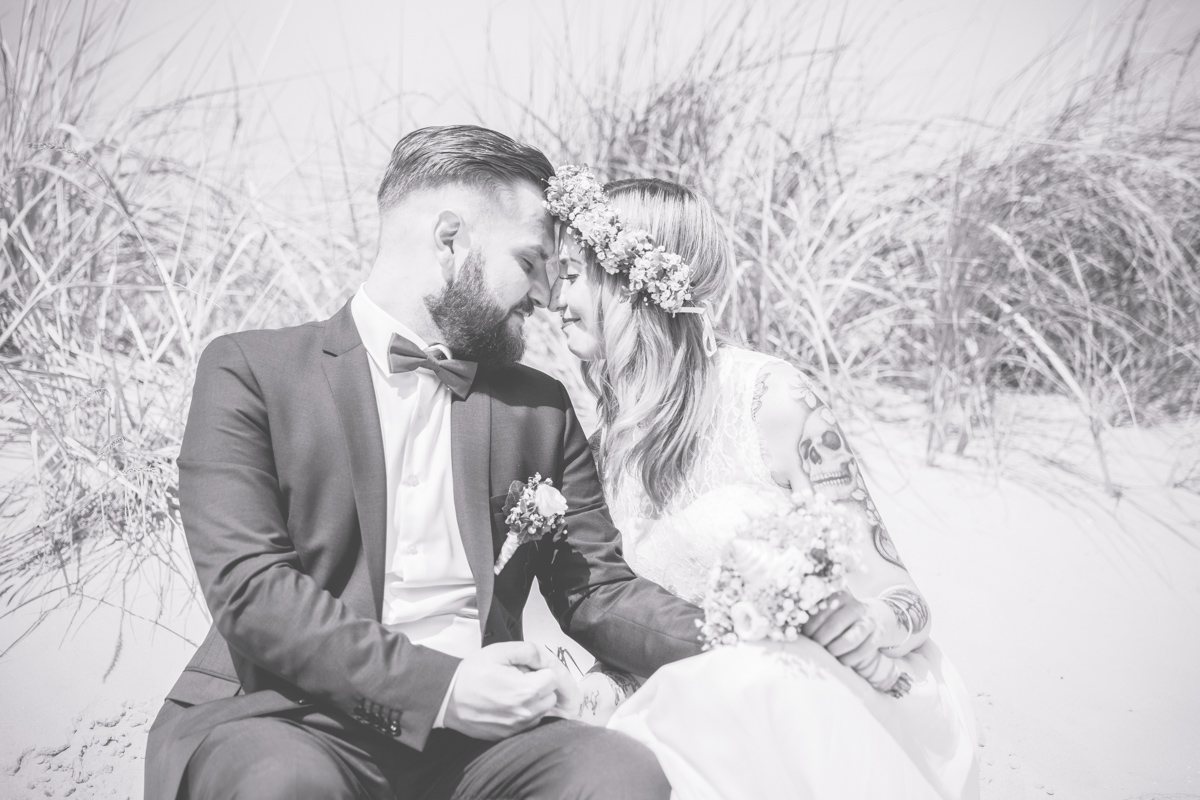 Hochzeit mit Tattos.