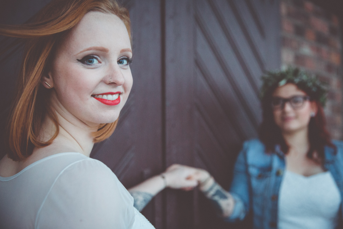 Hochzeitsshooting zwei Frauen.