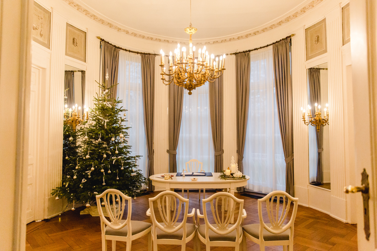 Der Trauraum in der Lindeschen Villa in Lübeck.