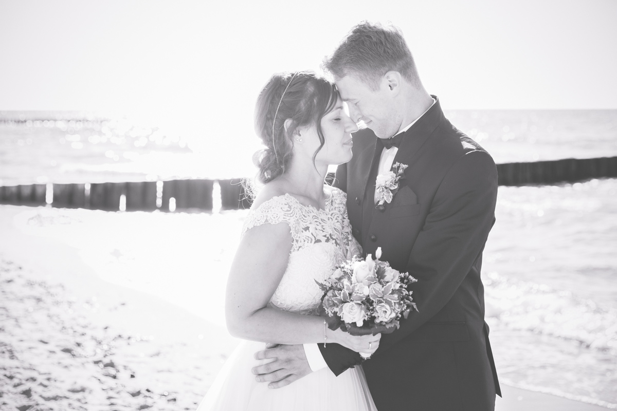 Foto einer Heirat an der Ostsee.