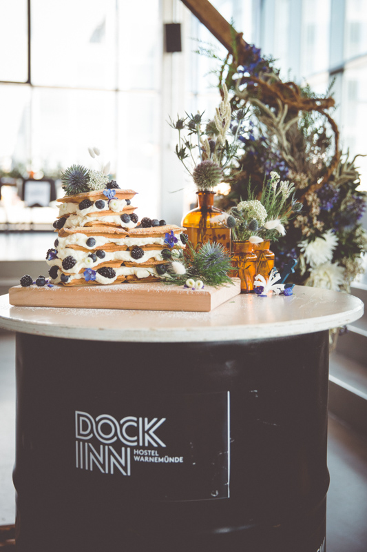 Hochzeitstorte als Waffeltorte.