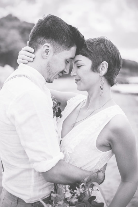 Hochzeitsfotos einer wundervollen Strandhochzeit.