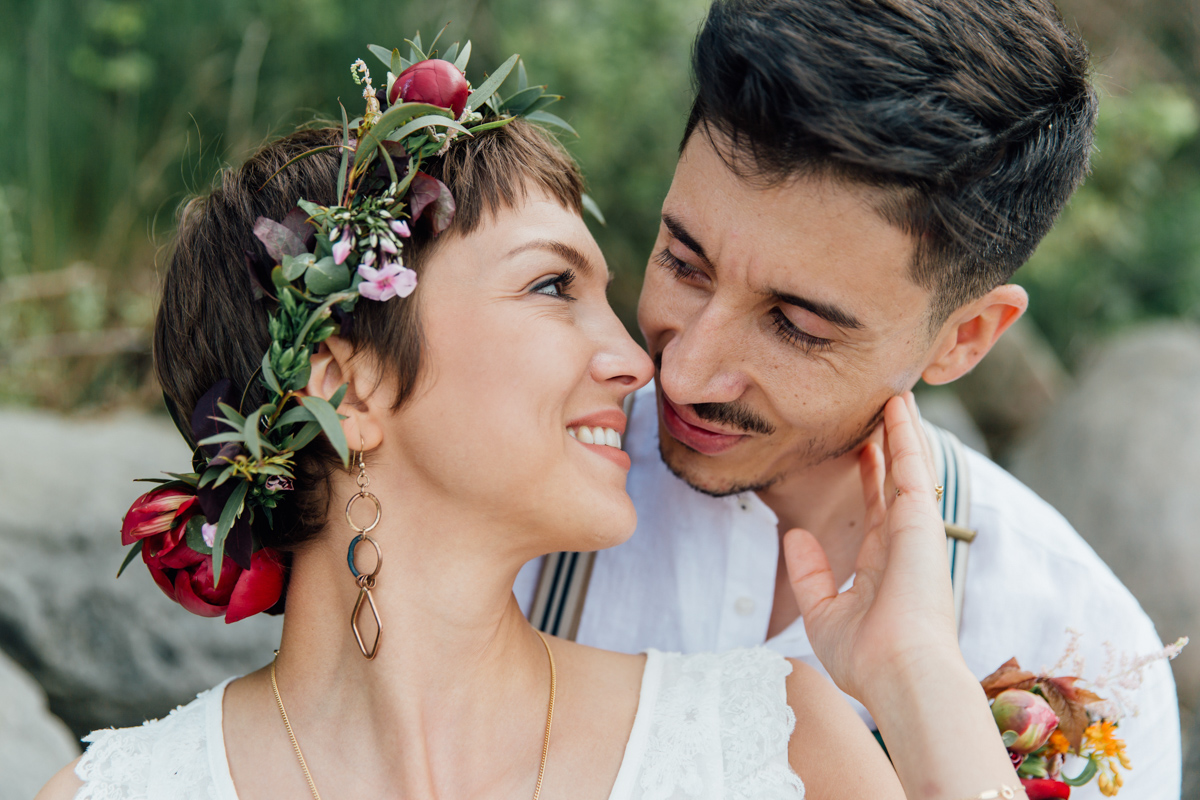 Lässige Vintage Strandhochzeit an der Ostsee.