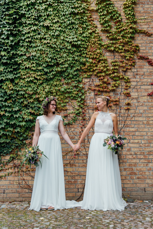 Gleichgeschlechtliche Hochzeit an der Ostsee.