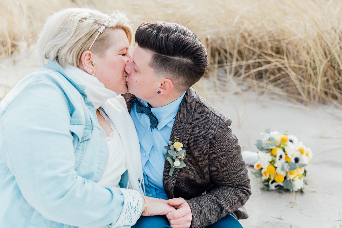 Brautpaarshooting am Strand