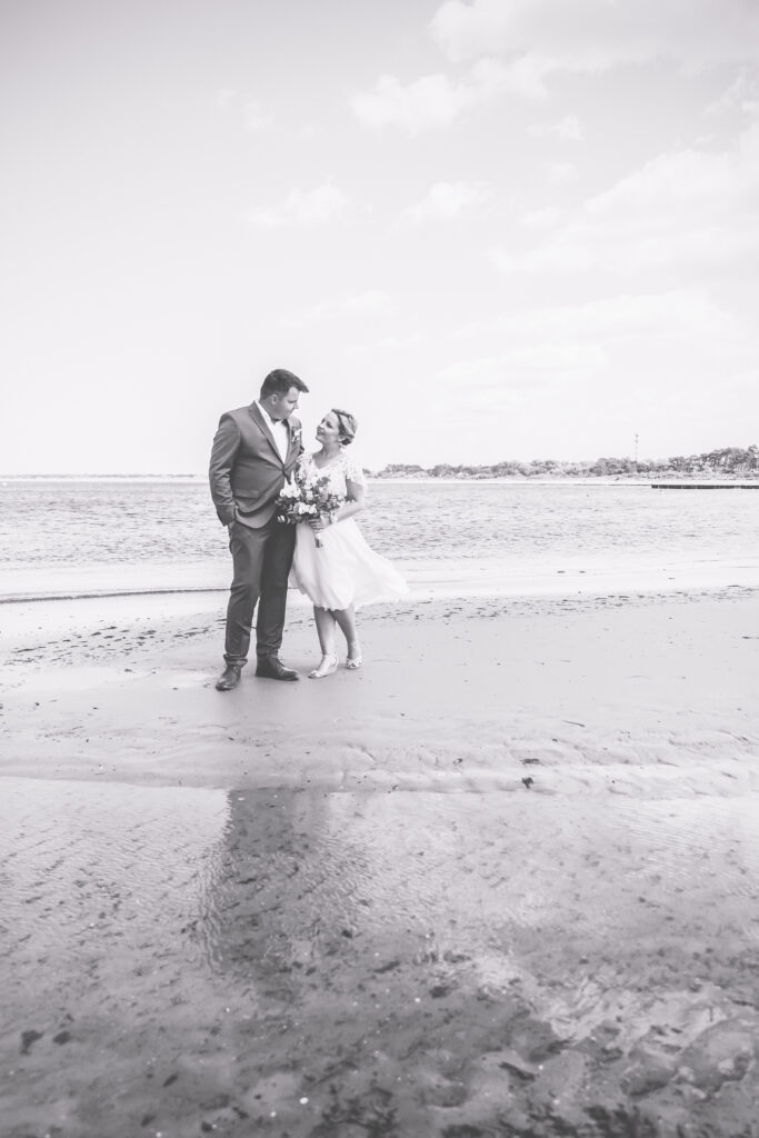 Ausgefallene Hochzeitsfotografien an der Ostsee.