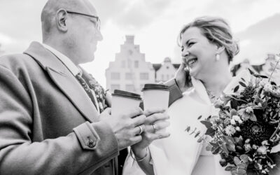 Winterhochzeit in der Rostocker Innenstadt