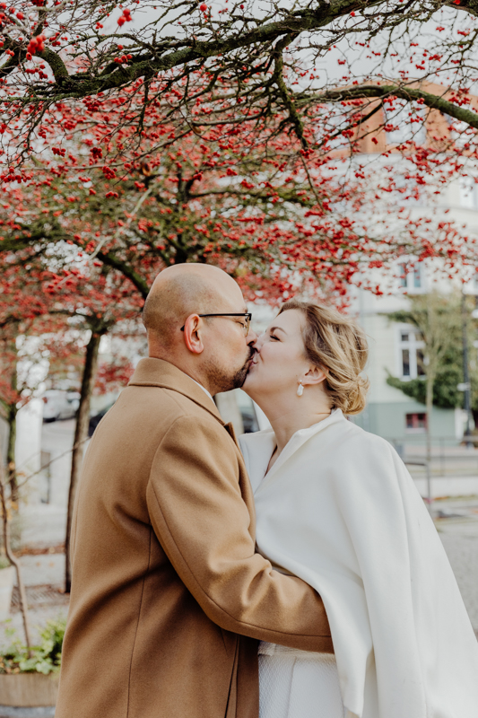 Brautpaarfotoshooting in der Innenstadt