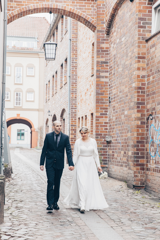 Hochzeitsfotos in Altstadt von Stralsund