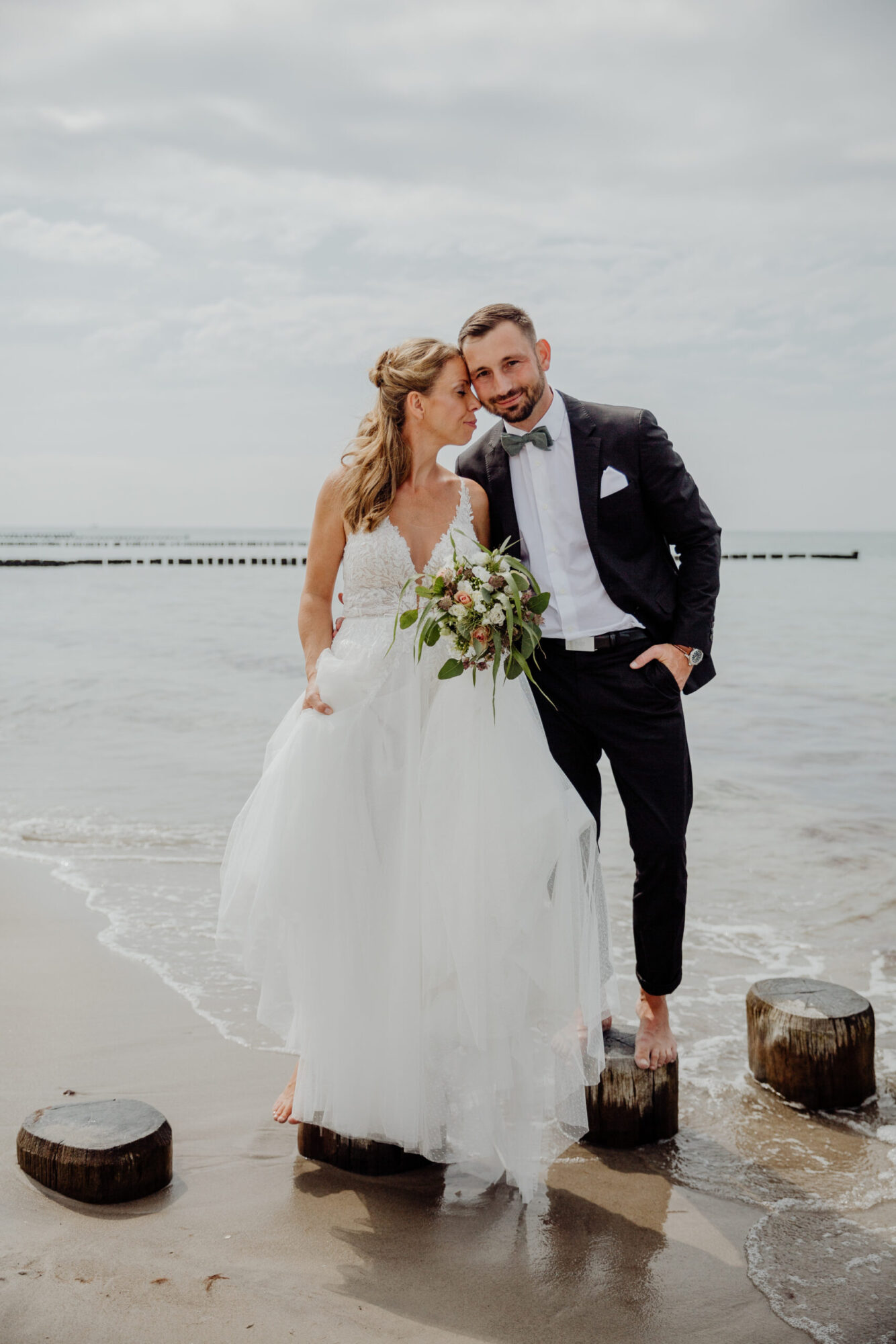 Hochzeitsfotos am Strand